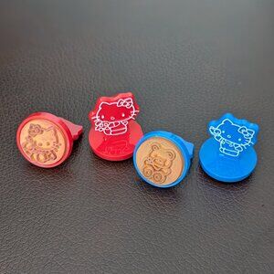 Vintage 1976 1983 Sanrio Hello Kitty mini stamps - 4 pieces